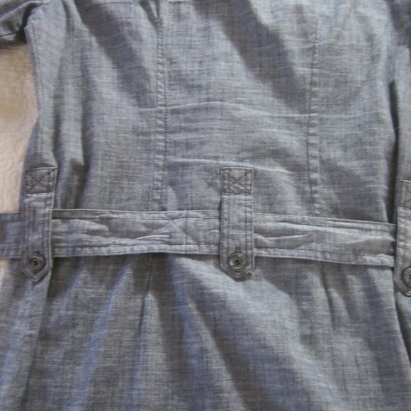 Fei Dress XS Blue Tunic Shirt Belted - Picture 7 of 8